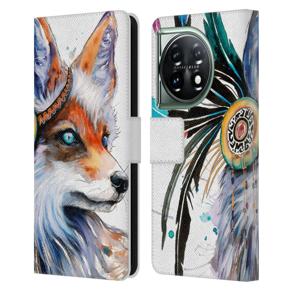 Pixie Cold Animals Fox Leather Book Wallet Case Cover For OnePlus 11 5G