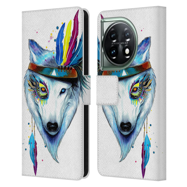Pixie Cold Animals Warrior Leather Book Wallet Case Cover For OnePlus 11 5G