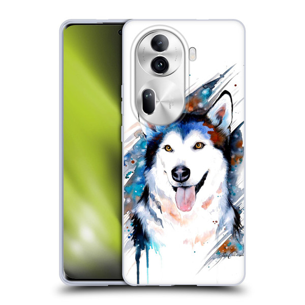 Pixie Cold Animals Husky Soft Gel Case for OPPO Reno11 Pro