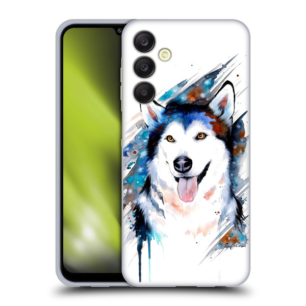 Pixie Cold Animals Husky Soft Gel Case for Samsung Galaxy A25 5G