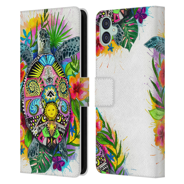 Pixie Cold Animals Turtle Life Leather Book Wallet Case Cover For Samsung Galaxy M04 5G / A04e