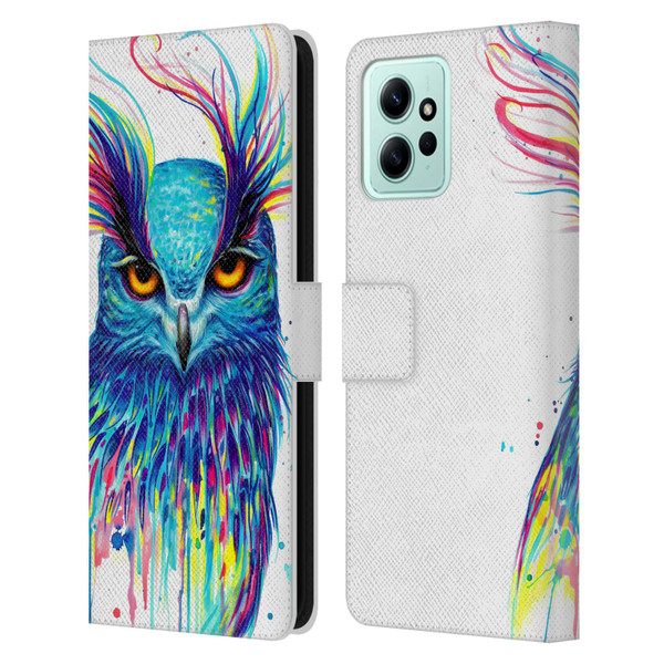 Pixie Cold Animals Into The Blue Leather Book Wallet Case Cover For Xiaomi Redmi 12