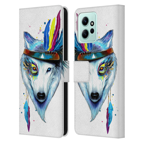 Pixie Cold Animals Warrior Leather Book Wallet Case Cover For Xiaomi Redmi 12