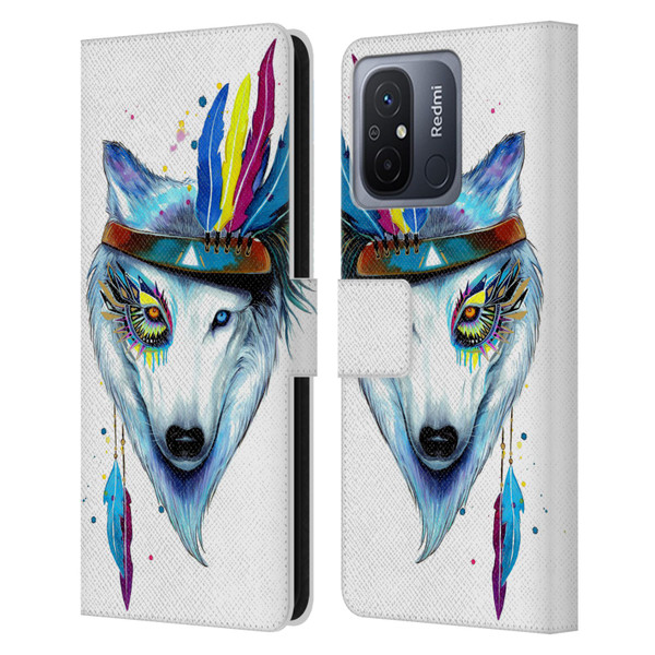 Pixie Cold Animals Warrior Leather Book Wallet Case Cover For Xiaomi Redmi 12C