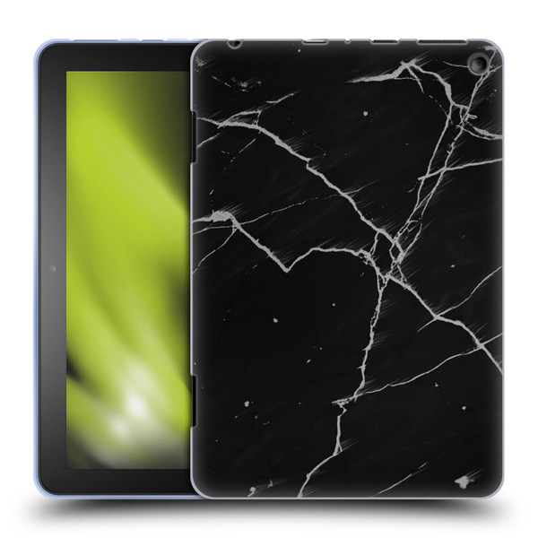 Alyn Spiller Marble Black Soft Gel Case for Amazon Fire HD 8/Fire HD 8 Plus 2020