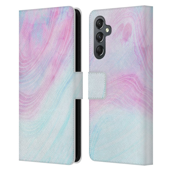 Alyn Spiller Marble Pastel Leather Book Wallet Case Cover For Samsung Galaxy A25 5G