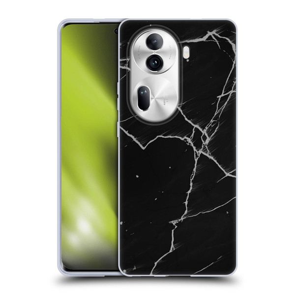 Alyn Spiller Marble Black Soft Gel Case for OPPO Reno11 Pro