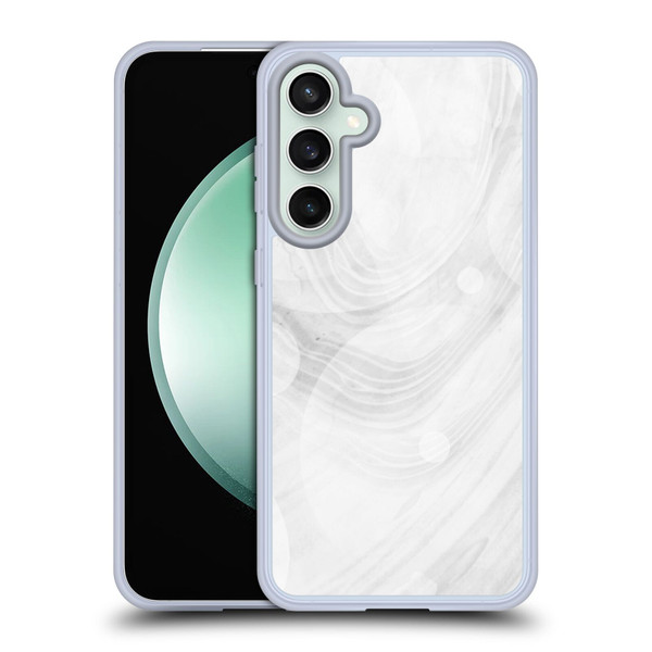 Alyn Spiller Marble White Soft Gel Case for Samsung Galaxy S23 FE 5G