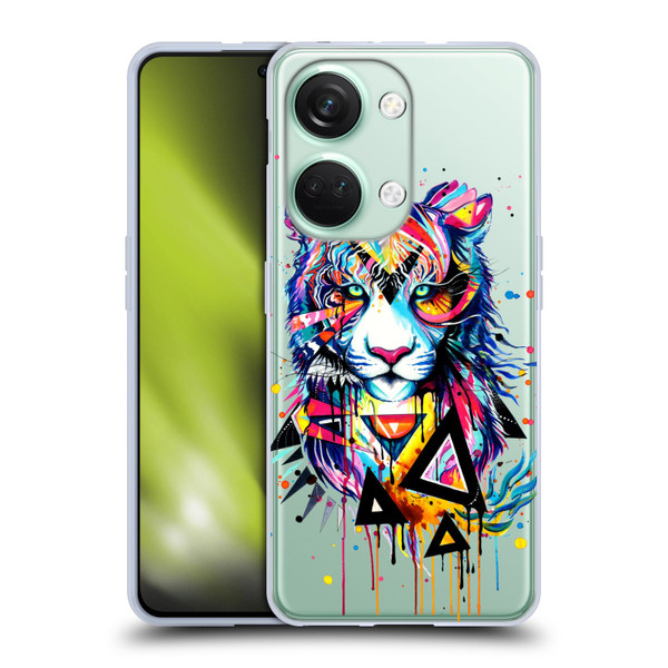Pixie Cold Cats Shattered Tiger Soft Gel Case for OnePlus Nord 3 5G