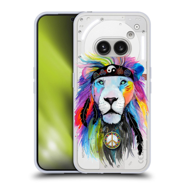 Pixie Cold Cats Hippy Lion Soft Gel Case for Nothing Phone (2a)