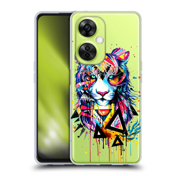 Pixie Cold Cats Shattered Tiger Soft Gel Case for OnePlus Nord CE 3 Lite 5G