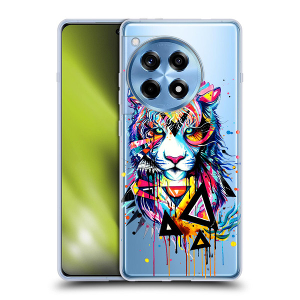 Pixie Cold Cats Shattered Tiger Soft Gel Case for OnePlus 12R