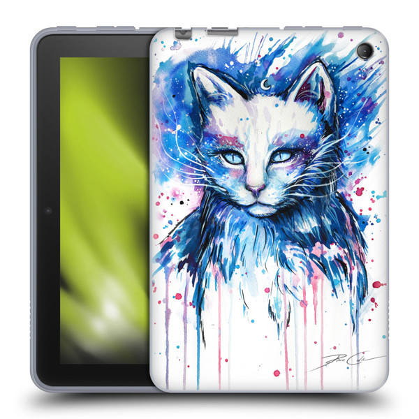 Pixie Cold Cats Space Soft Gel Case for Amazon Fire 7 2022