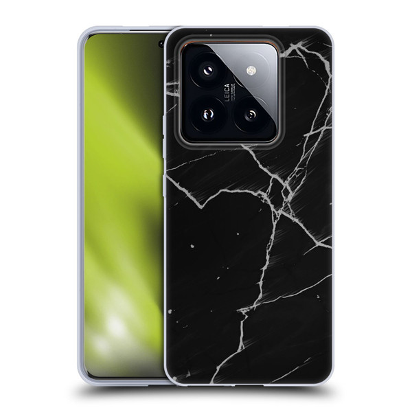 Alyn Spiller Marble Black Soft Gel Case for Xiaomi 14 Pro