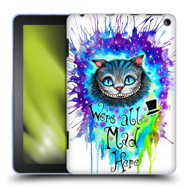 Pixie Cold Cats We Are All Mad Here Soft Gel Case for Amazon Fire HD 8/Fire HD 8 Plus 2020