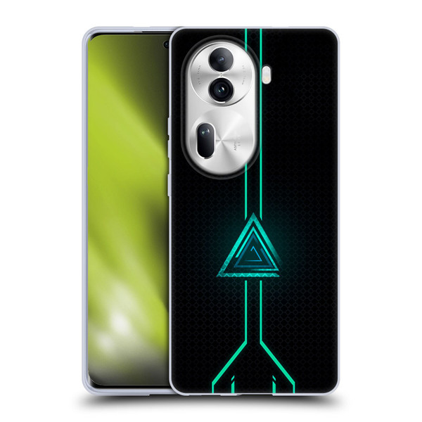 Alyn Spiller Neon Green Soft Gel Case for OPPO Reno11 Pro