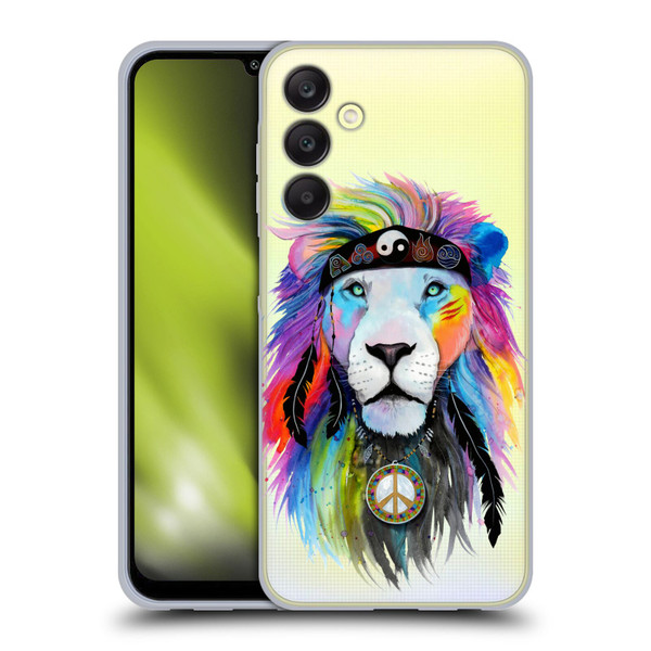 Pixie Cold Cats Hippy Lion Soft Gel Case for Samsung Galaxy A25 5G