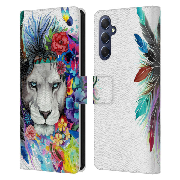 Pixie Cold Cats King Of The Lions Leather Book Wallet Case Cover For Samsung Galaxy M54 5G