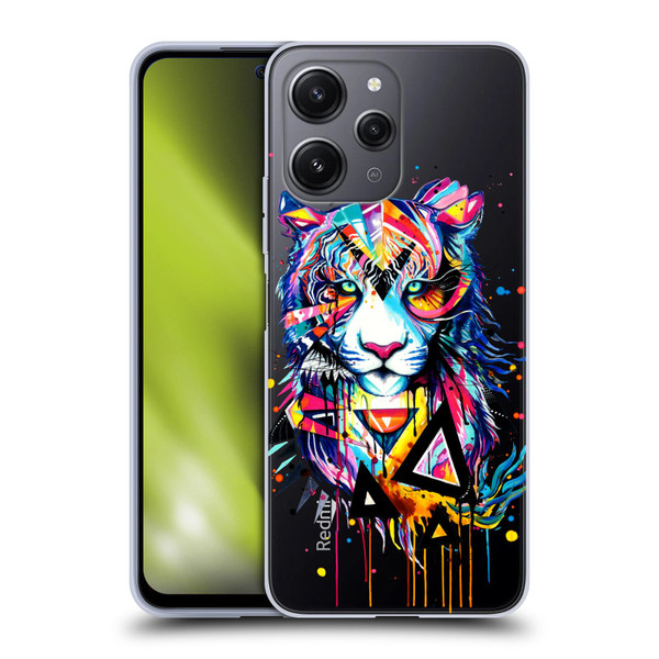 Pixie Cold Cats Shattered Tiger Soft Gel Case for Xiaomi Redmi 12