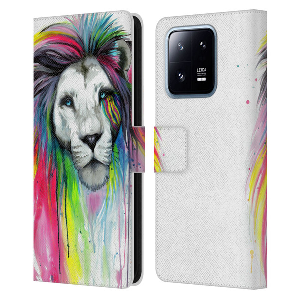 Pixie Cold Cats Rainbow Mane Leather Book Wallet Case Cover For Xiaomi 13 Pro 5G