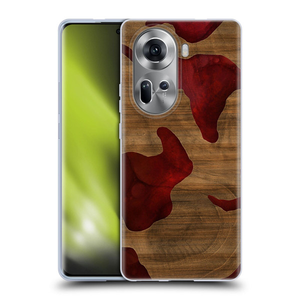 Alyn Spiller Wood & Resin Fire Soft Gel Case for OPPO Reno11