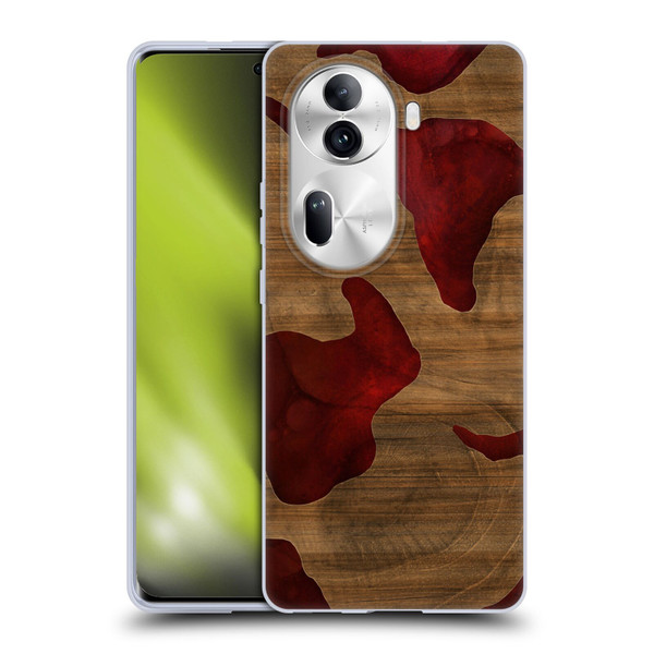 Alyn Spiller Wood & Resin Fire Soft Gel Case for OPPO Reno11 Pro