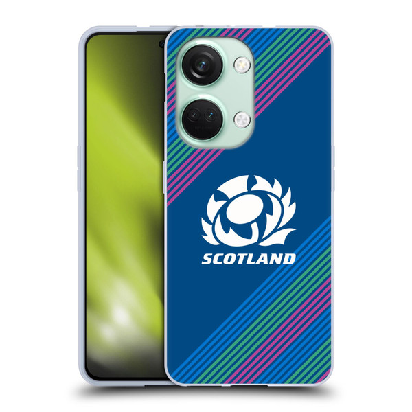 Scotland Rugby Graphics Stripes Soft Gel Case for OnePlus Nord 3 5G