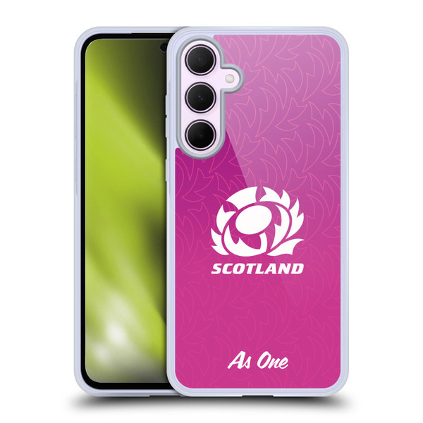 Scotland Rugby Graphics Gradient Pattern Soft Gel Case for Samsung Galaxy A35 5G