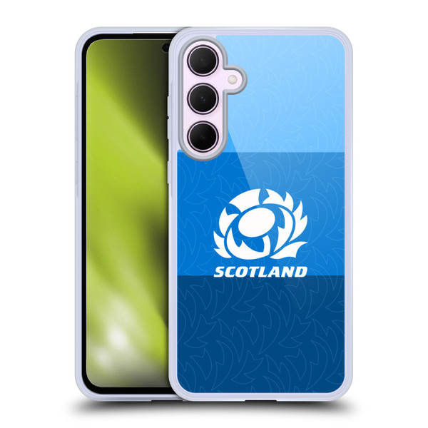 Scotland Rugby Graphics Stripes Pattern Soft Gel Case for Samsung Galaxy A35 5G
