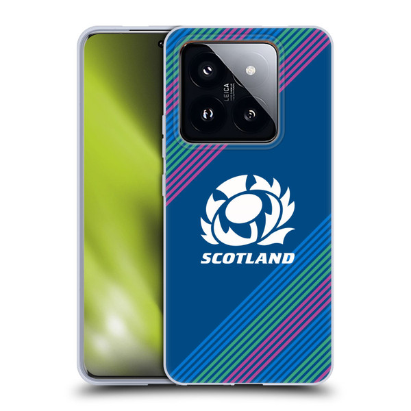 Scotland Rugby Graphics Stripes Soft Gel Case for Xiaomi 14 Pro