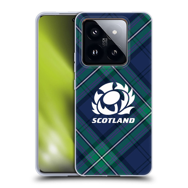Scotland Rugby Graphics Tartan Oversized Soft Gel Case for Xiaomi 14 Pro