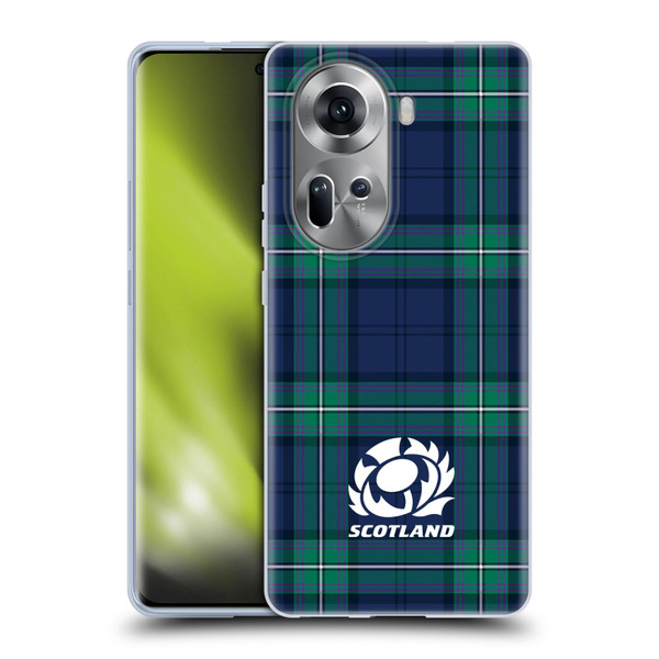 Scotland Rugby Logo 2 Tartans Soft Gel Case for OPPO Reno11