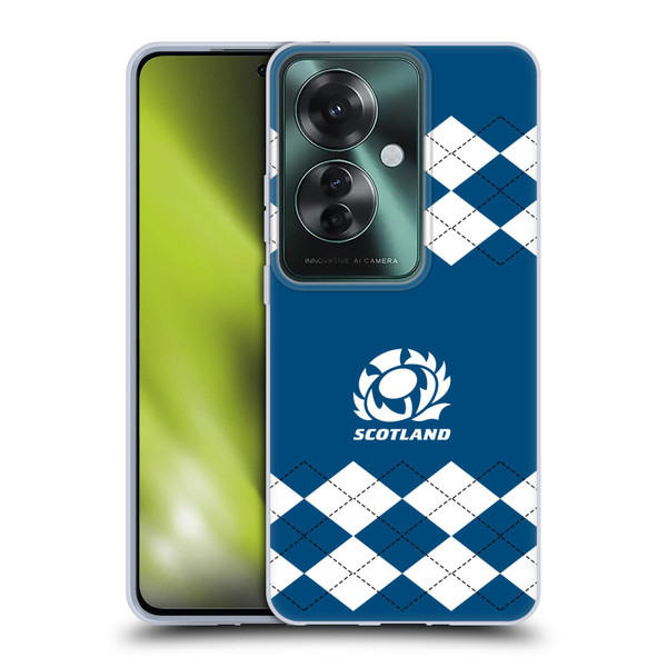 Scotland Rugby Logo 2 Argyle Soft Gel Case for OPPO Reno11 F 5G / F25 Pro 5G