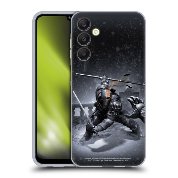 Batman Arkham Origins Key Art Deathstroke Soft Gel Case for Samsung Galaxy A25 5G
