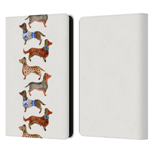 Cat Coquillette Animals Dachshunds Leather Book Wallet Case Cover For Amazon Kindle Paperwhite 5 (2021)