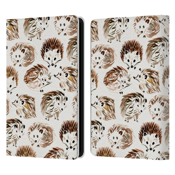 Cat Coquillette Animals Hedgehogs Leather Book Wallet Case Cover For Amazon Kindle Paperwhite 5 (2021)