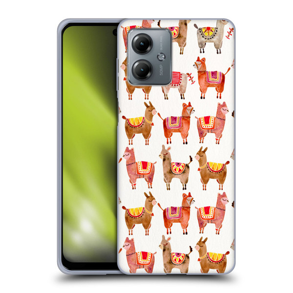 Cat Coquillette Animals Alpacas Soft Gel Case for Motorola Moto G14
