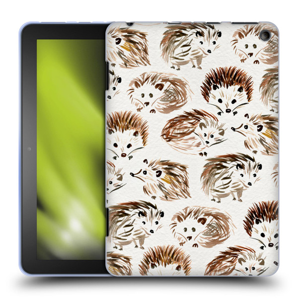 Cat Coquillette Animals Hedgehogs Soft Gel Case for Amazon Fire HD 8/Fire HD 8 Plus 2020