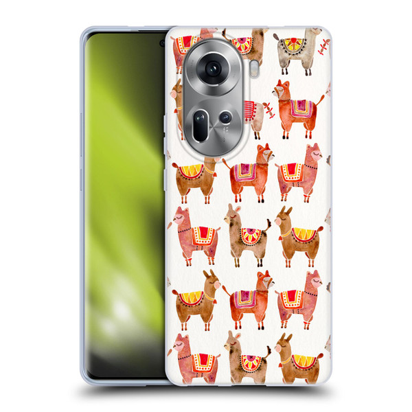 Cat Coquillette Animals Alpacas Soft Gel Case for OPPO Reno11