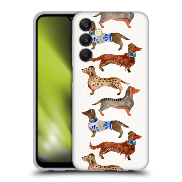 Cat Coquillette Animals Dachshunds Soft Gel Case for Samsung Galaxy A25 5G