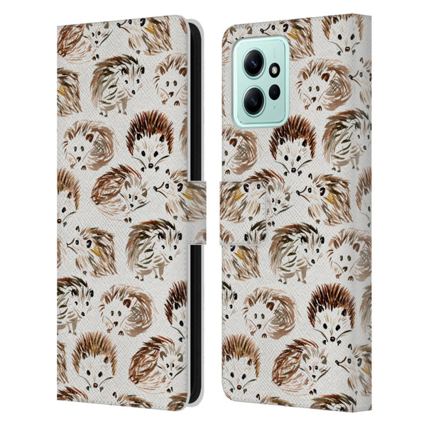 Cat Coquillette Animals Hedgehogs Leather Book Wallet Case Cover For Xiaomi Redmi 12