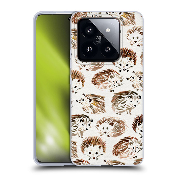 Cat Coquillette Animals Hedgehogs Soft Gel Case for Xiaomi 14 Pro