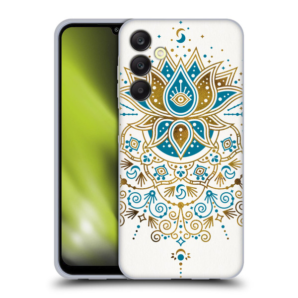 Cat Coquillette Patterns 6 Lotus Bloom Mandala 4 Soft Gel Case for Samsung Galaxy A25 5G
