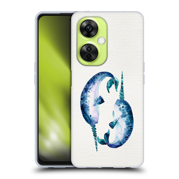 Cat Coquillette Sea Blue Narwhals Soft Gel Case for OnePlus Nord CE 3 Lite 5G