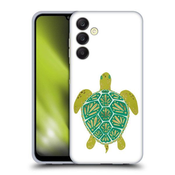 Cat Coquillette Sea Turtle Green Soft Gel Case for Samsung Galaxy A25 5G