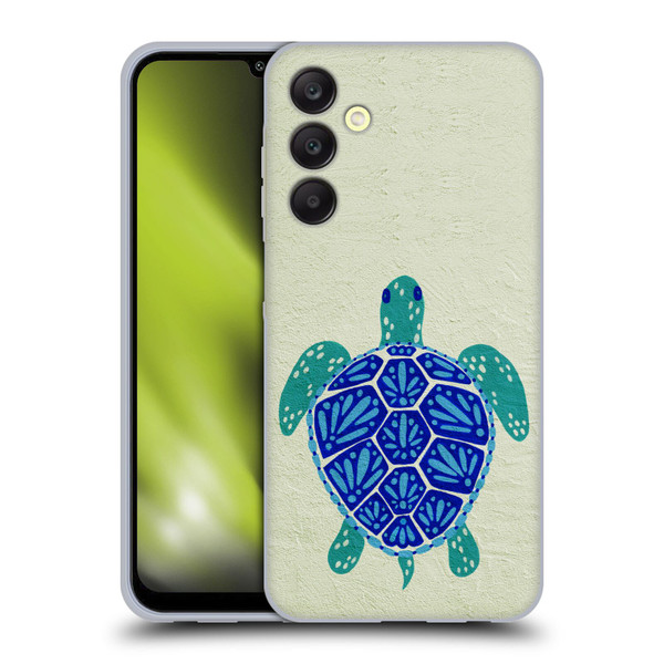 Cat Coquillette Sea Turtle Blue Soft Gel Case for Samsung Galaxy A25 5G