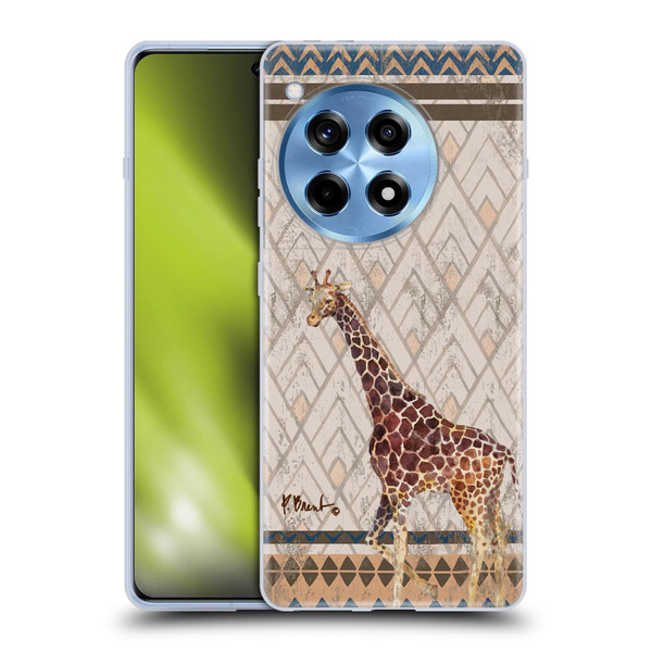 Paul Brent Animals Tribal Giraffe Soft Gel Case for OnePlus 12R