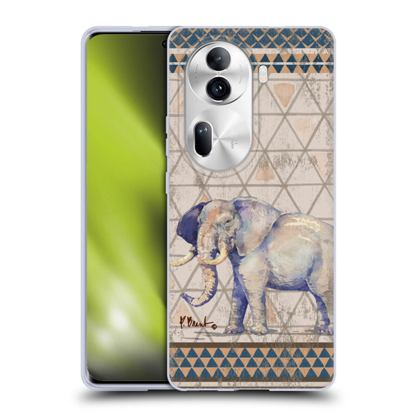 Paul Brent Animals Tribal Elephant Soft Gel Case for OPPO Reno11 Pro