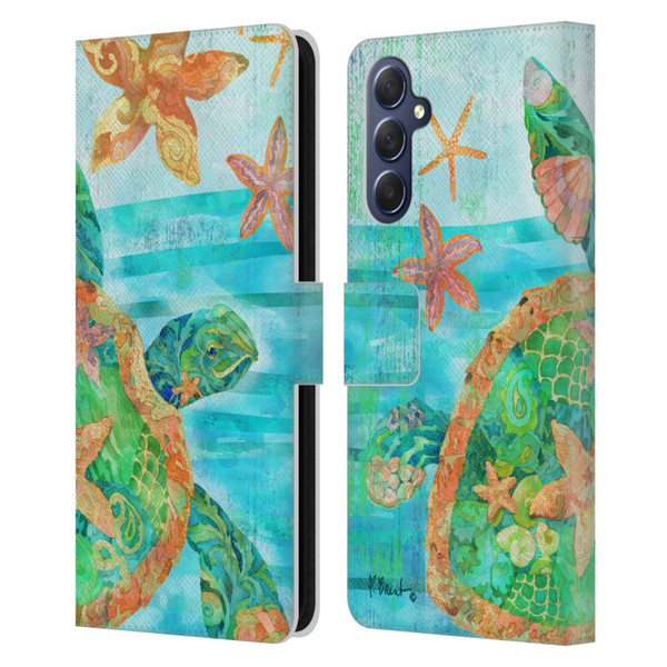 Paul Brent Coastal Nassau Turtle Leather Book Wallet Case Cover For Samsung Galaxy M54 5G