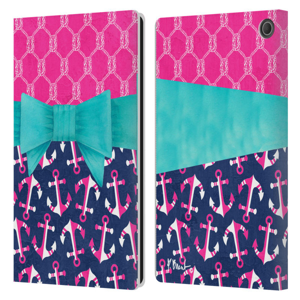 Paul Brent Nautical Bow Leather Book Wallet Case Cover For Amazon Fire Max 11 2023